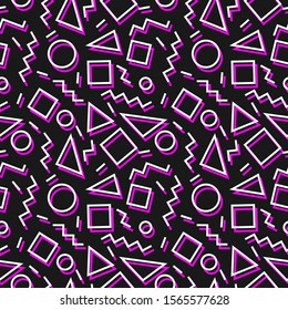 Black Friday triangle abstract seamless pattern geometric background texture