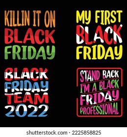 Black Friday T-Shirt Design Bundle.