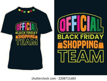 Vector de diseño de camisetas de Black Friday