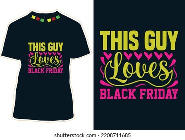 Black Friday T-shirt design Vector