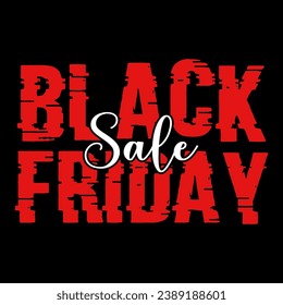Black Friday typography banner, Black Friday sale lettering text vector illustration.