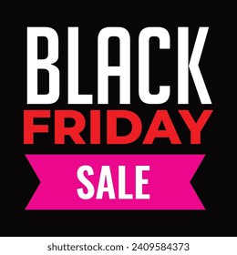 Black Friday typography design element Vector, black friday sale hand lettering design