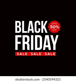 black friday typography sales banner on dark background. Black Friday with sales tag graphic design. black friday creative logo design. black friday banner post design with dark background