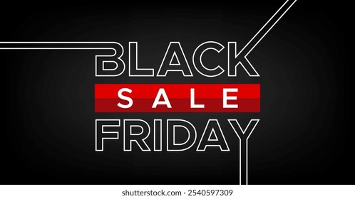 black friday typography sales banner on dark background. Black Friday with sales tag graphic design. black friday creative logo design. black friday banner post design with a dark background