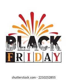Black Friday Typography T-shirt Design And Perfect for Others