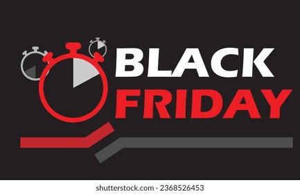 Tipografía del Viernes Negro con varias combinaciones de colores con fondo negro.Diseño Premium ilustración vectorial.