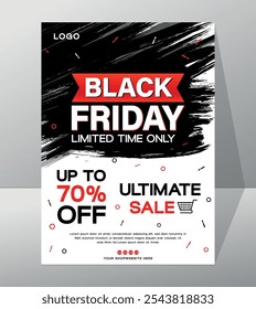 Black Friday Ultimate Sale; Tempo Limitado Apenas - Até 70% FORA!  |Design do folheto | Modelos