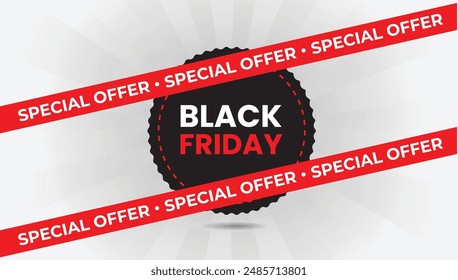 Black Friday vector art with white background design, perfect for your holiday promotions.