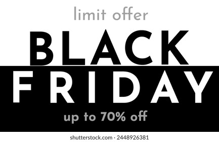 In: Black Friday Vektorgrafik Banner.
Abstrakte Vektorgrafik Hintergrund Black Friday, Promotion, Rabatt, Sale