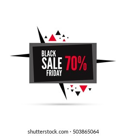 Black Friday vector banner, big sale.