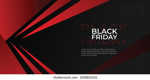 Black friday vector banner design template. Eps10. 