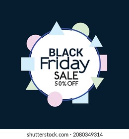 Black Friday Vector banner design illustration Template