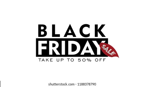 black friday vector banner glowing 3d letters and Brush style