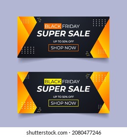 Black Friday vector Banner, Social media promotion banner, cover photo design, media ads design, super sale banner design, 
Black Friday web banner design