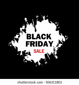 Black Friday a vector a banner with the text.Design element for a banner, leaflets, the website, the label.