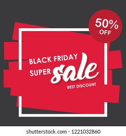 Black Friday vector banners set