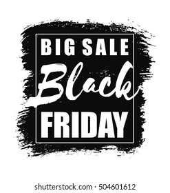 Black Friday. Vector design for  poster, card, invitation, placard, brochure, flyer, web and other users.