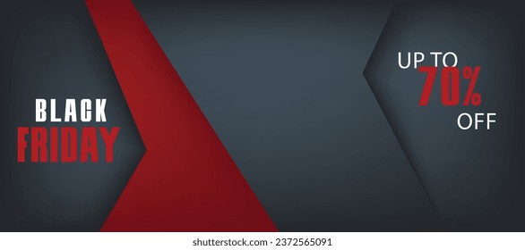 Black Friday vector discount banner. Abstract banner template.