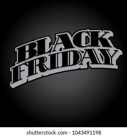 Black Friday Vector Event Headline