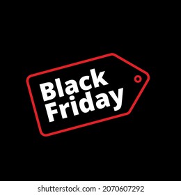 Black Friday Vector File with Black Background