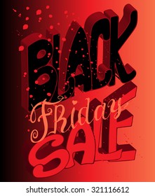 Black Friday. Vector illustration.