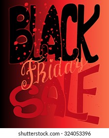 Black Friday. Vector illustration.