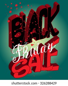Black Friday. Vector illustration.