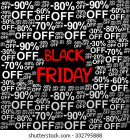 Black Friday. Vector Illustration