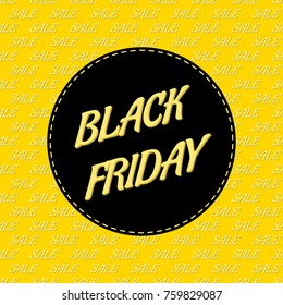 Black Friday. Vector illustration.