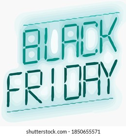 Vector del Viernes Negro. Ilustración