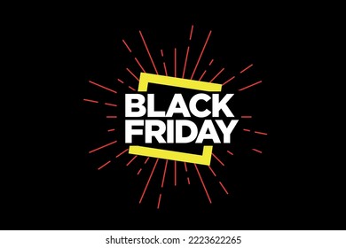 Black Friday vector illustration. Black Friday discount logo.