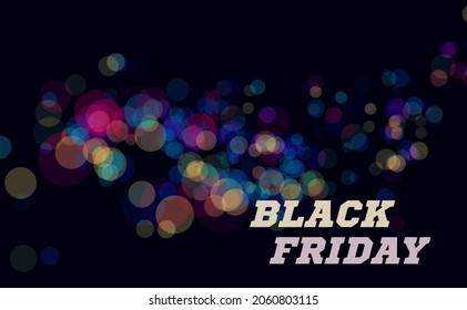 Black friday vector illustration  on black background