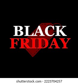 Ilustración vectorial del Viernes Negro sobre fondo negro. Logo del Black Friday. Firma. Volante. Cartel. Vector. Ilustración. Viernes Negro