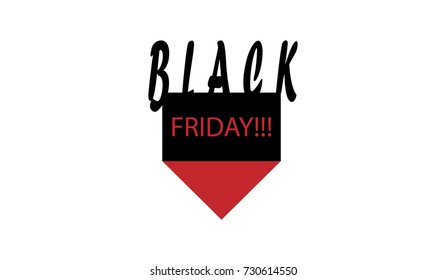 Black friday vector label for business promotion
