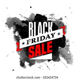 black friday vector label pattern set for advertisement trade print with black emotional ink blot splash product special season black scene dye red splash market mark site business worth value letterh