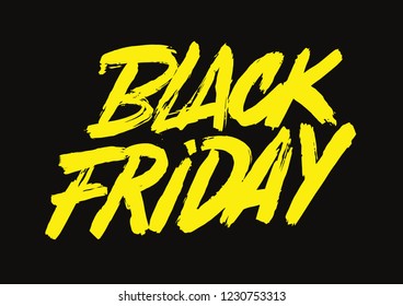 Black Friday vector lettering