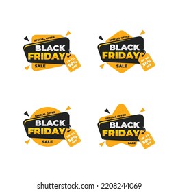 Ilustración del conjunto de vector del viernes negro