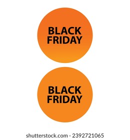 black Friday vector sign with cercal colorful. discount deal element. big buy clean concepts. Friday event gift graphics.