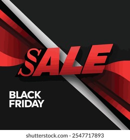 Tipografía de estilo de Vector de Black Friday
