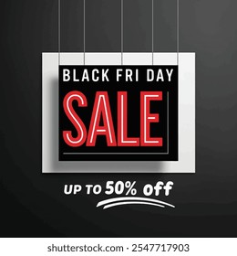 Black Friday Vector Style Typography