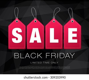 Black friday. Vector tags