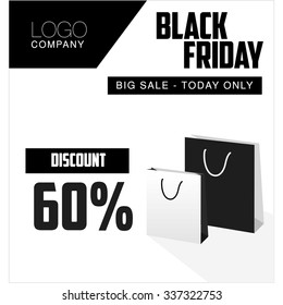 Black Friday Vector Template 