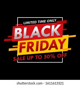 Black Friday vector template for ad sales promotion with trendy and elegant colors. good for banners and brochures