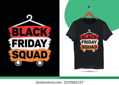 Black Friday Vector Template Design for print on t-shirts, shirts, bags, caps, mugs, and sale badges.