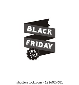 black friday vector template logo