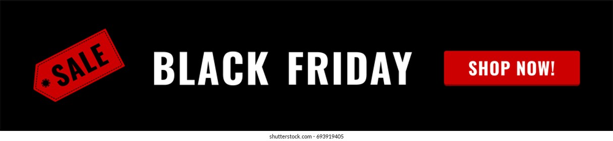 Black Friday Vector Web Banner