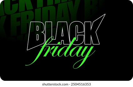 
black friday verde e preto gradiente green and black gradient