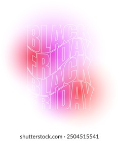 Black Friday Vermelho e Rosa Clean Neon Black Friday Red and Pink Clean Neon