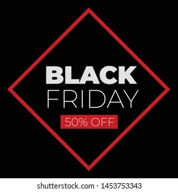 Black Friday Vetor, 50% Off