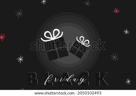 Black Friday web banner, Black Friday advertising, online shopping background, black gift box, sale promotion advertising, sale, special discount, promotion flyer, online shop flyer, dark, present.
